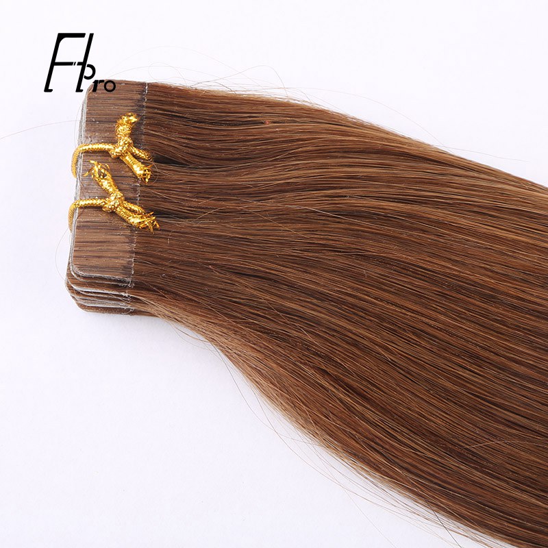 Premium Virgin Hair 12# Tape Hair Extensions Straight 18 inches